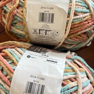 Bernat Blanket Yarn Sailors Delight 10136 Super Bulky 10.5oz 3 Skeins